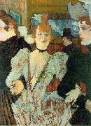 Henri de toulouse-lautrec La Goulue arriving at the Moulin Rouge china oil painting reproduction